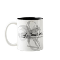 Atheist Apparel - Down with Darwin Mug