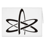 Atheist Atom Greeting Card