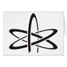 Atheist Atom Greeting Card