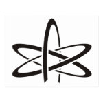 Atheist Atom Postcard Atheist Atom Postcard