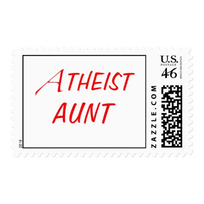 Atheist Aunt Stamps by VillageHeathen