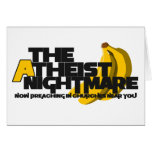 Atheist Banana Greeting Card