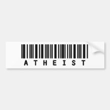 Atheist Bar Code Bumper Stickers