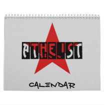 Atheist Black, Gray and Red Calendar