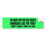 Atheist Bumper Sticker