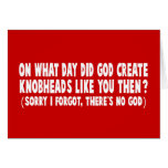 Atheist Greeting Card