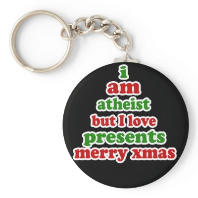 Atheist Christmas keychains