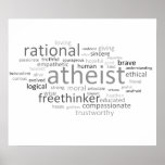 Atheist Cloud Posters