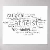 Atheist Cloud Posters