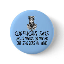 Atheistisches Konfuzius buttons by LIMEYBOY Atheistisches Konfuzius buttons
