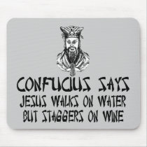Atheist Confucius mousepads