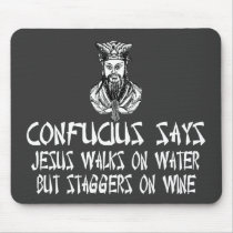 Atheist Confucius mousepads