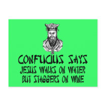 Atheist Confucius Postcard