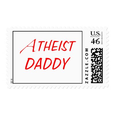 Atheist Daddy Stamps by VillageHeathen
