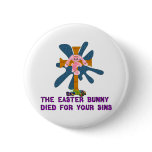 Atheist Easter Bunny Pins