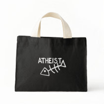 Atheist Fish bags by godless_heathen Atheist Fish bags