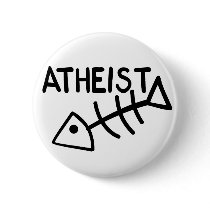 Atheist Fish buttons