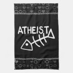 Atheist Fish Hand Towels