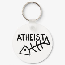 Atheist Fish keychains by godless_heathen Atheist Fish keychains