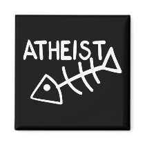 Atheist Fish magnets by godless_heathen Atheist Fish magnets