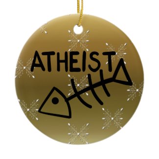 Atheist Fish ornament