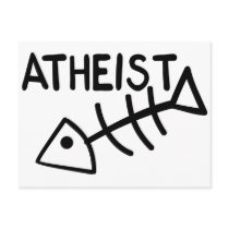Atheist Fish Postcards