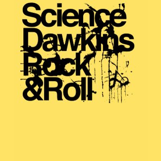 Atheist - Grunge Science dawkins rock & roll shirt