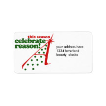 Atheist Holiday Season Address Label