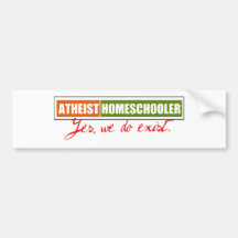 Atheist Homeschooler Bumper Stickers