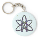 Atheist in Outer Space Key Chain keychains