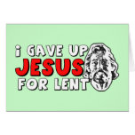 Atheist lent greeting cards