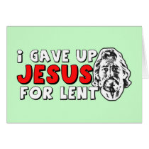 Atheist lent greeting cards