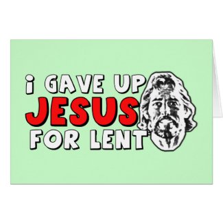 Atheist lent greeting cards