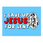 Atheist lent postcard