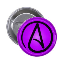 Atheist logo button buttons