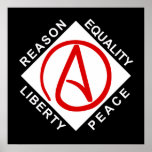 Atheist logo poster