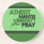 Atheist Mantis Beverage Coaster