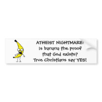 Atheist Nightmare bumper stickers by renumeratedfrog Atheist Nightmare bumper stickers
