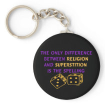 Atheist Quote Key Chain