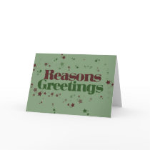 Atheist Reasons Greetings Greeting Card