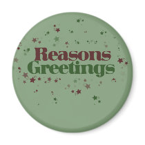 Atheist Reasons Greetings Fridge Magnets