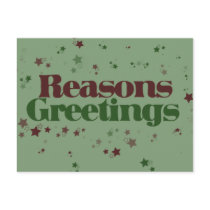 Atheist Reasons Greetings Postcards