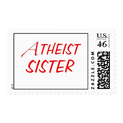 Atheist Sister Stamps by VillageHeathen