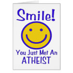 Atheist Smiley Greeting Card