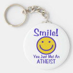 Atheist Smiley Key Chains