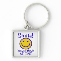 Atheist Smiley Key Chains