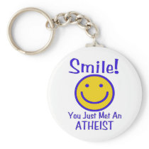 Atheist Smiley Key Chains