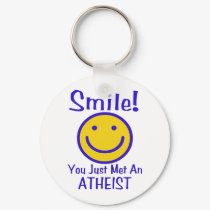 Atheist Smiley keychains by godless_heathen Atheist Smiley keychains