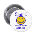 Atheist Smiley Pins