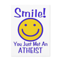 Atheist Smiley Postcard